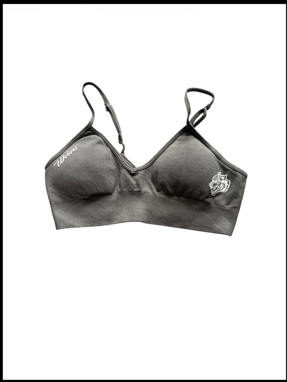 Darc Sports SHE Bra Gray S Adjustable Strap Wolf Logo 1 of 500 Limited Edition